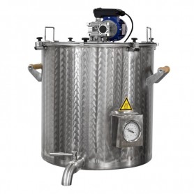 Jam cooking pot with stirrer 90L