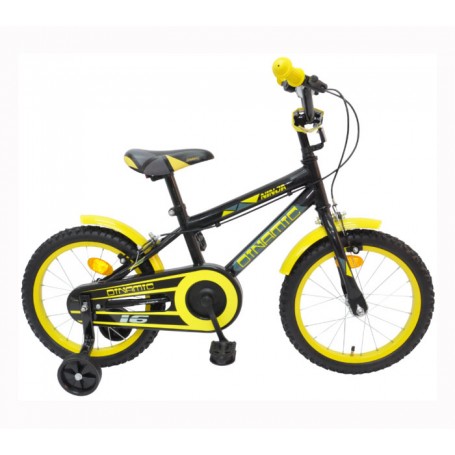 Dječji bicikl Dinamic Boy 16" Ninja žuto crni