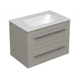 ETERNITY 70 donji kupaonski ormarić u boji kašmira sa srebrnom ručkicom