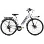 COPPI-RAMBLA 28" ELECTRIC BIKE, V-BRAKES, 7/BR/SHIMANO, 36V/250W/13Ah/468WhV/18", WHITE