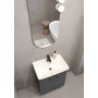 LIT 50 bathroom base cabinet in graphite gray