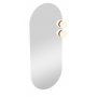 LIT oval mirror with lighting 45x105 cm