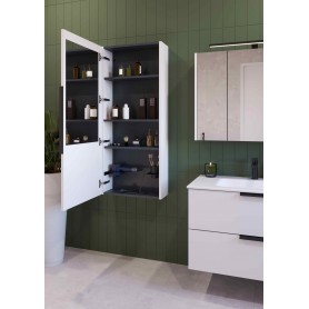 LATERAL 120 bočni kupaonski ormarić u dekoru bijeli sjaj