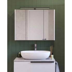 LATERAL 80 gornji kupaonski ormarić u bijelom sjaju