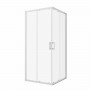 TK RAPIDO 90KV chrome square shower cabin 90x90x195cm