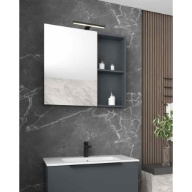 BIT 80 gornji kupaonski ormarić s dekorom grafitno siva