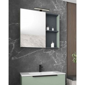 BIT 80 gornji kupaonski ormarić s dekorom eukaliptus zelena