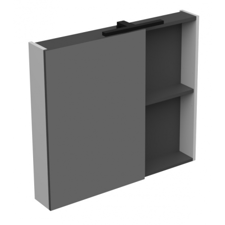 BIT 80 gornji kupaonski ormarić s dekorom bijeli sjaj