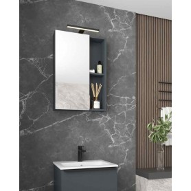 BIT 50 gornji kupaonski ormarić s dekorom grafitno siva