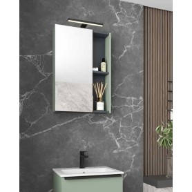 BIT 50 gornji kupaonski ormarić s dekorom eukaliptus zelena