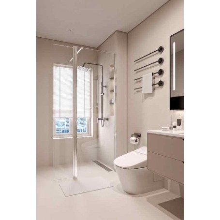 VETRO SIDE chrome folding door for vetro 30x200cm TRS30