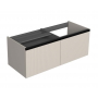 MIRAGE 120 bathroom vanity unit right cashmere with black handles