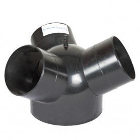 T-distributor: INØ150mm, OUTØ 3x100mm TV150100100100 Holzmann Maschinen