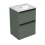 BIT 50 donji kupaonski ormarić u dekoru eukaliptus zelena