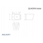QUADRA hanging bidet 515x365x300 mm