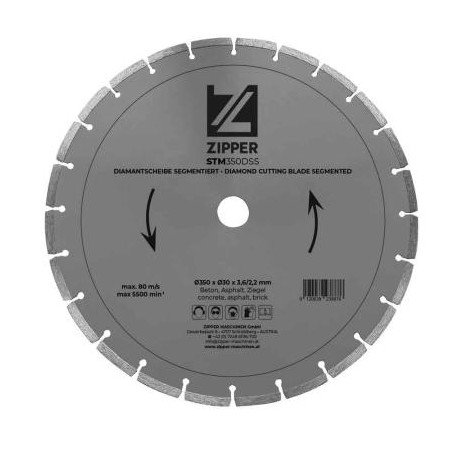 Dijamantna rezna ploča za kamen fi350mm Segment STM350DSS Zipper Maschinen