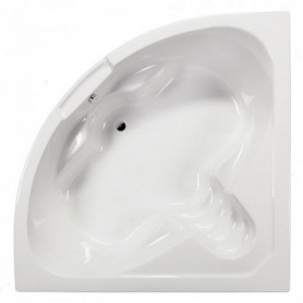 Kutna kada RIVIERA, 150x150x47,5 cm, bijela