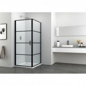 Nihajna vrata 90cm črna mat 88-90x195cm