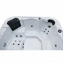 Vanjski jacuzzi TIROL - Bijeli mramor 210x210x80 cm