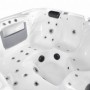 Vanjska hidromasažna kada TAHITI - Bijeli mramor 200x200x88 cm