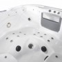 Vanjska hidromasažna kada TAHITI - Bijeli mramor 200x200x88 cm