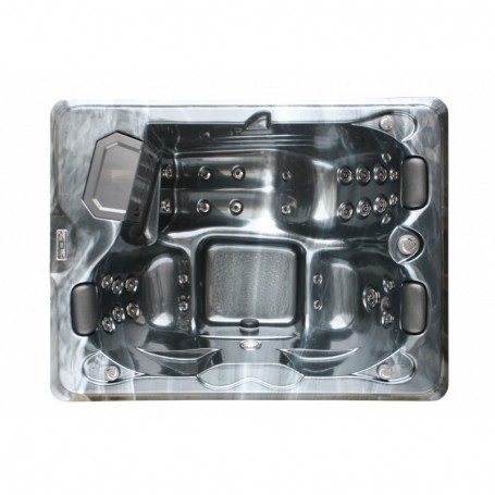 Vanjski jacuzzi FIJI - Sivi mramor 210x160x80 cm