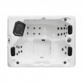 Vanjski jacuzzi DIABLO - Bijeli mramor 210x160x80 cm