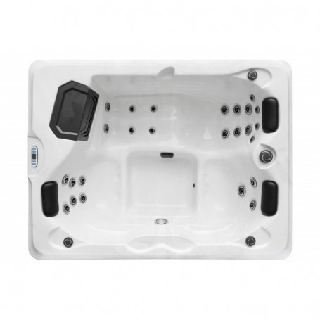 Vanjski jacuzzi DIABLO - Bijeli mramor 210x160x80 cm