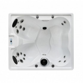 Vanjski jacuzzi PALERMO - Bijeli mramor 180x160x76 cm