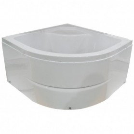 Krožna tuš skodelica bela 90x90x50 (T25W)