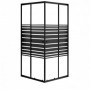 Corner entry, black 78-90x190 cm striped