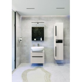 Miriad 60 upper bathroom cabinet cashmere