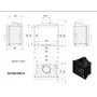 Antek 10-DECO fireplace insert dimensions