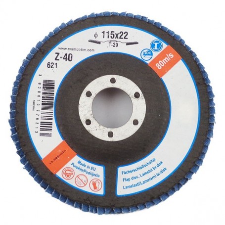 Abrasive flap disc 115X22 Z40