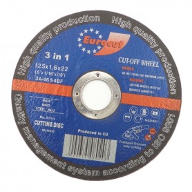 Cut-off wheel for metal 125X1,6 Eurocut
