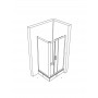 Rubia 90120 rectangular shower cabin with tub