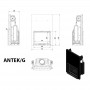 Antek 10-G built-in fireplace