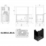 Oliwia 18-L/BS/G built-in fireplace