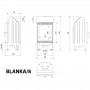 Blanka 8 built-in fireplace