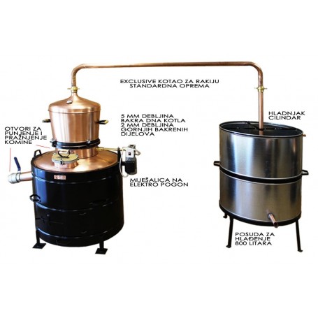 Exclusive distilling pot still 300 liters