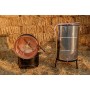Overturn distilling pot still 40 liters with hand stirrer
