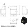 Zuzia 15 kW-PW/15/W/DECO fireplace for central heating