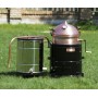 Hobby distilling pot still 35 liters with hand stirrer on solid fuel